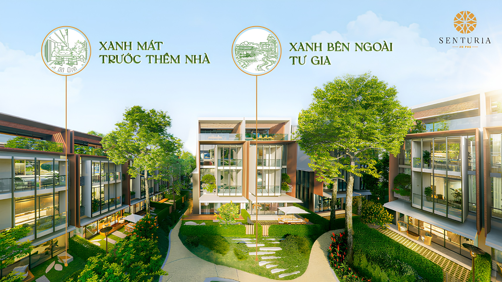 Vườn riêng tại Senturia An Phú